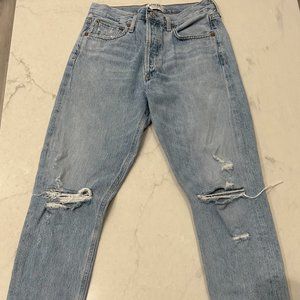 Agolde Riley High Rise Straight Crop Size 27